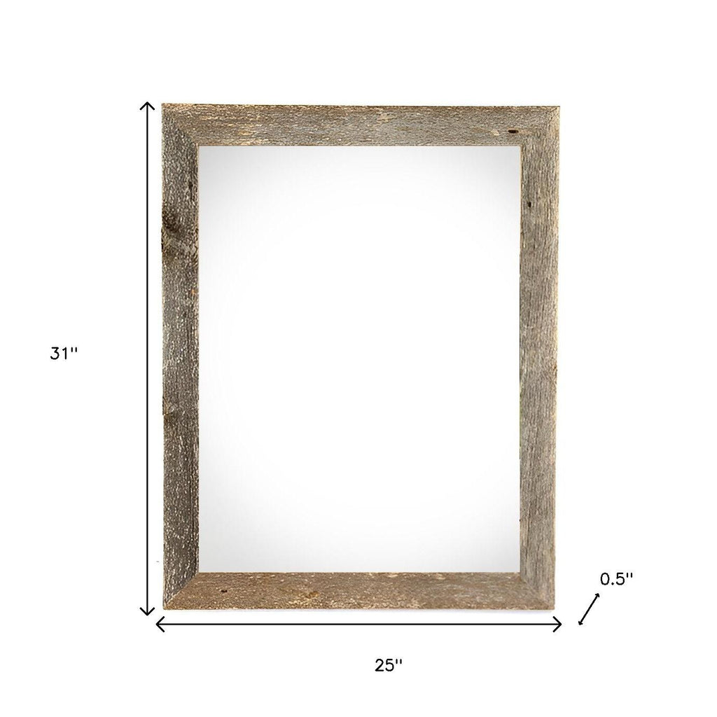 22" x 24" Gray Solid Wood Hanging Picture Frame