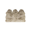 3' X 5' Taupe Natural Sheepskin Area Rug