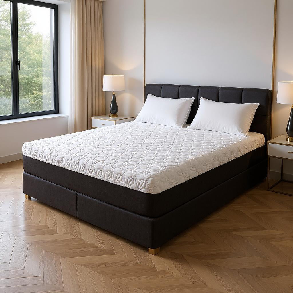 Detailed view of the plush comfort of 12" Copper Infused Gel Memory Foam Mattress