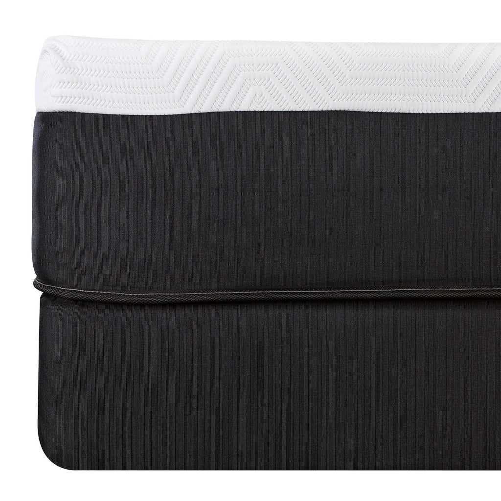 Detailed view of gel-infused memory foam layer in 13" Hybrid Mattress
