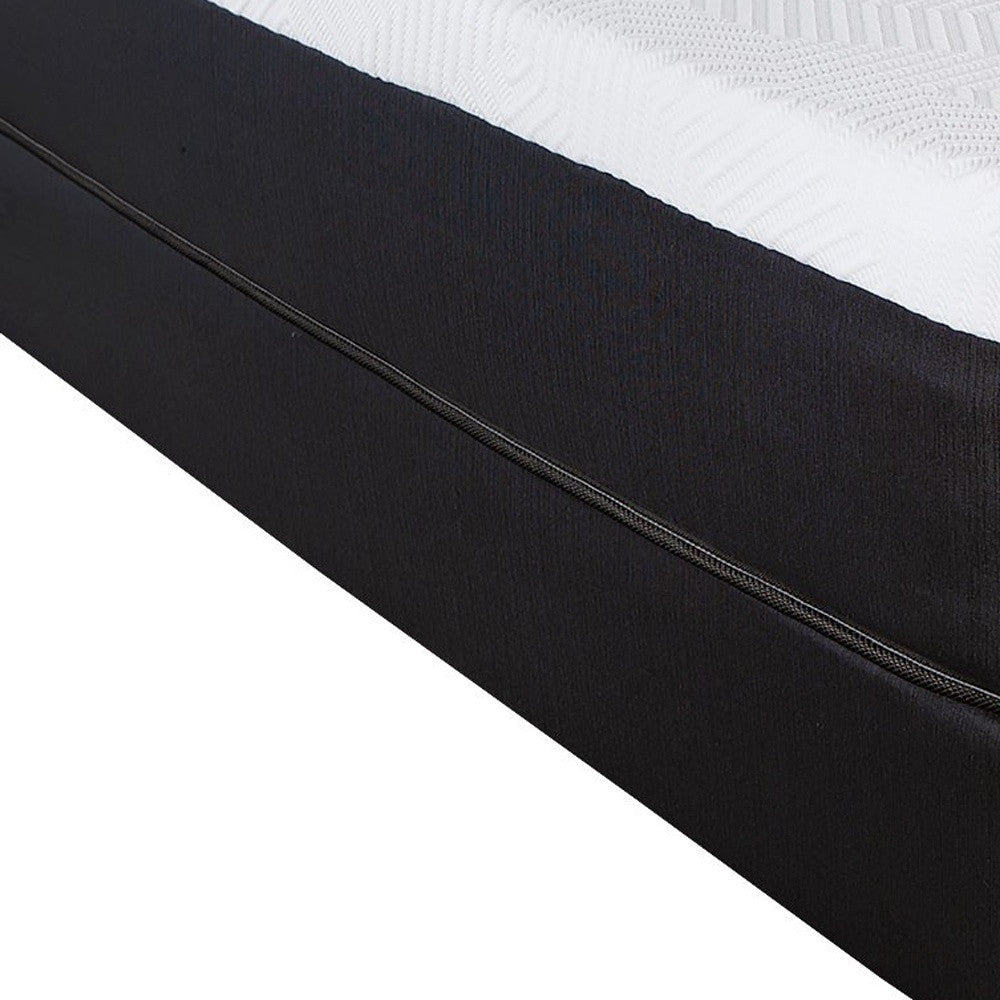 User enjoying restful sleep on 13" Hybrid Pocket Coil Gel Memory Foam Mattress
