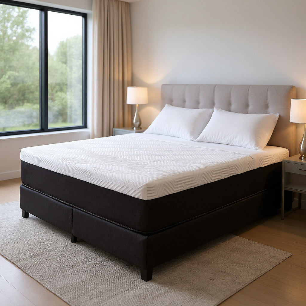 Front view of 14-Inch Hybrid Copper Infused Gel Memory Foam Mattress by Homeroots