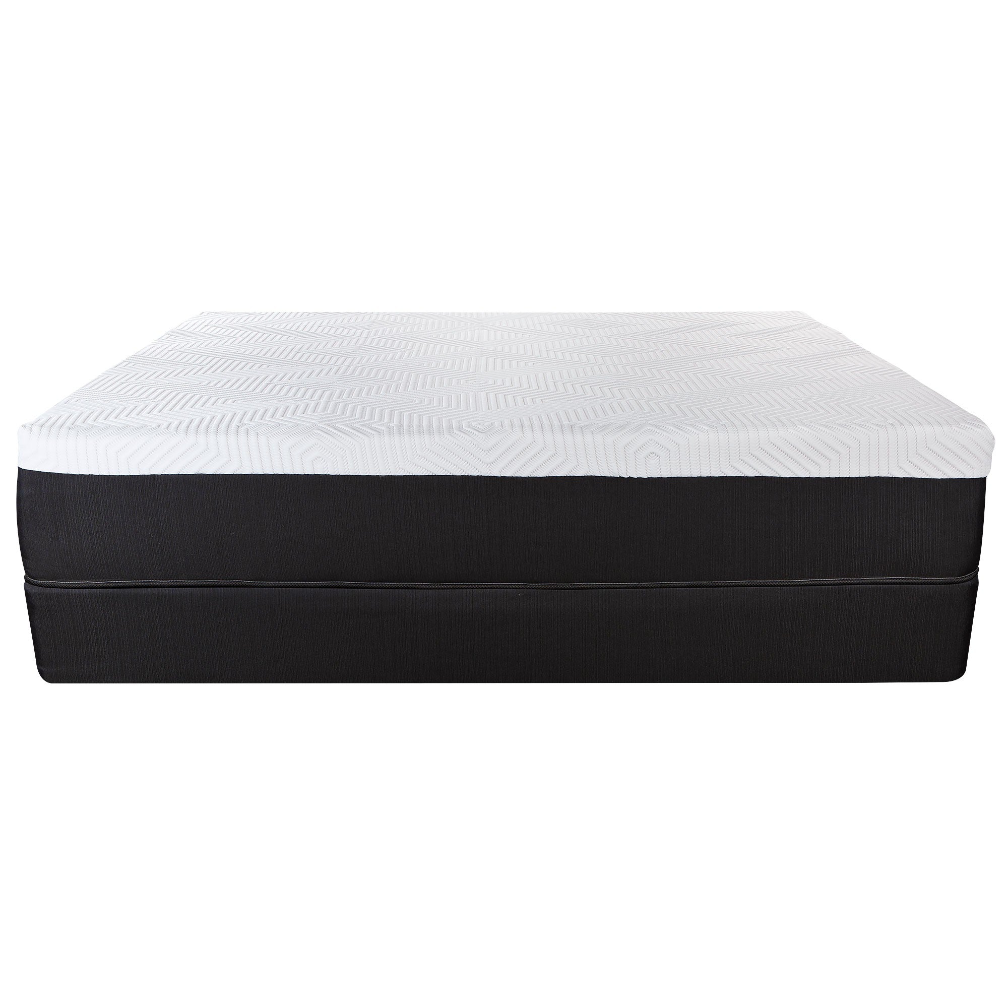 8" wrapped coil layer of the 13" Hybrid Pocket Coil Gel Memory Foam Mattress