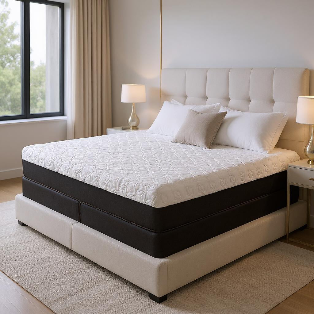 Detail of the cooling properties of 12-Inch Copper Infused Gel Mattress