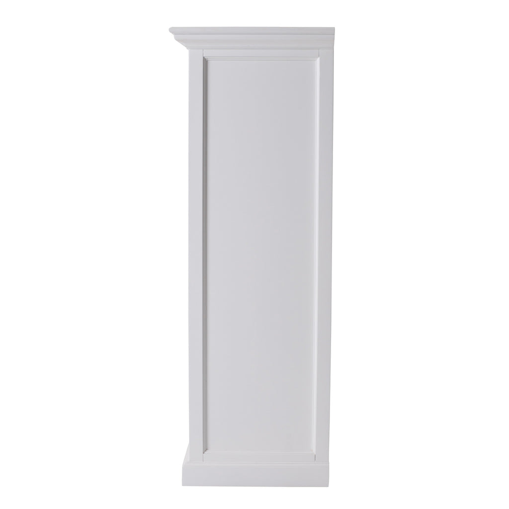 Top view of the 52" White Storage Cabinet highlighting its sleek design by Gobingya