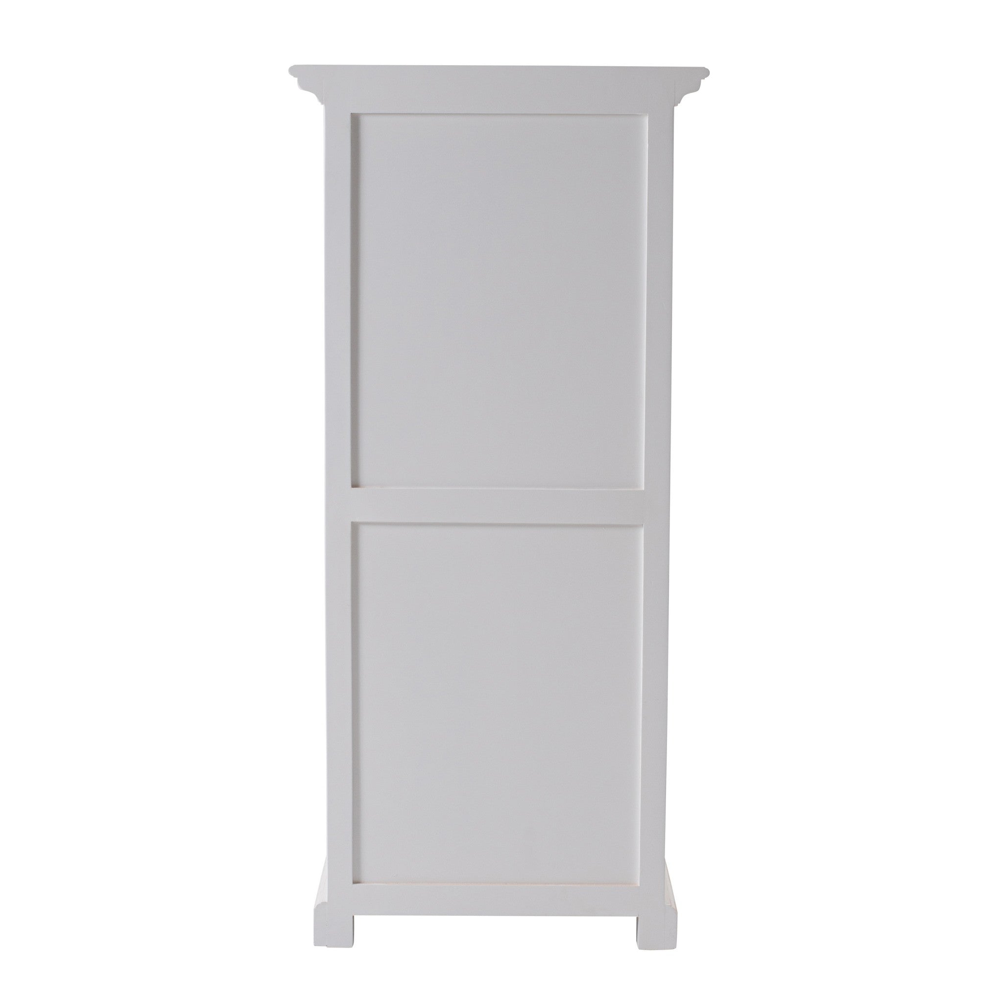 Front view of 52" White Storage Cabinet with Baskets by Gobingya
