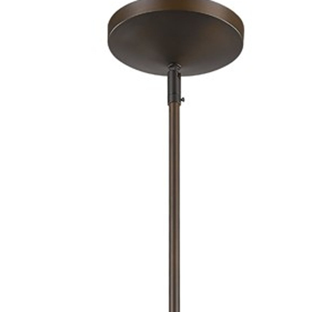 Greta 1-Light Pendant with adjustable stems in a stylish dining room