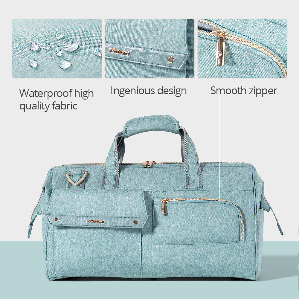 Waterproof food bag feature in SUNVENO diaper tote bag