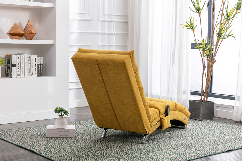 Linen Chaise Lounge Modern Message Chair