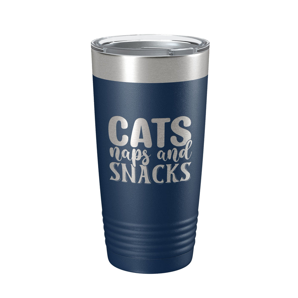 Hilarious Cat Lover Travel Mug with colorful background
