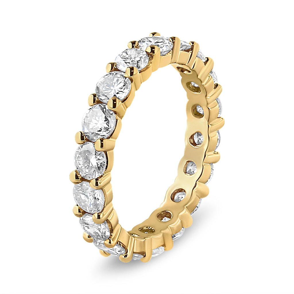 Elegant display of the Diamond Eternity Band with light reflections