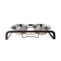 Elegant Elevated Dog Feeding Station with dual 32oz bowls from Homeroots
