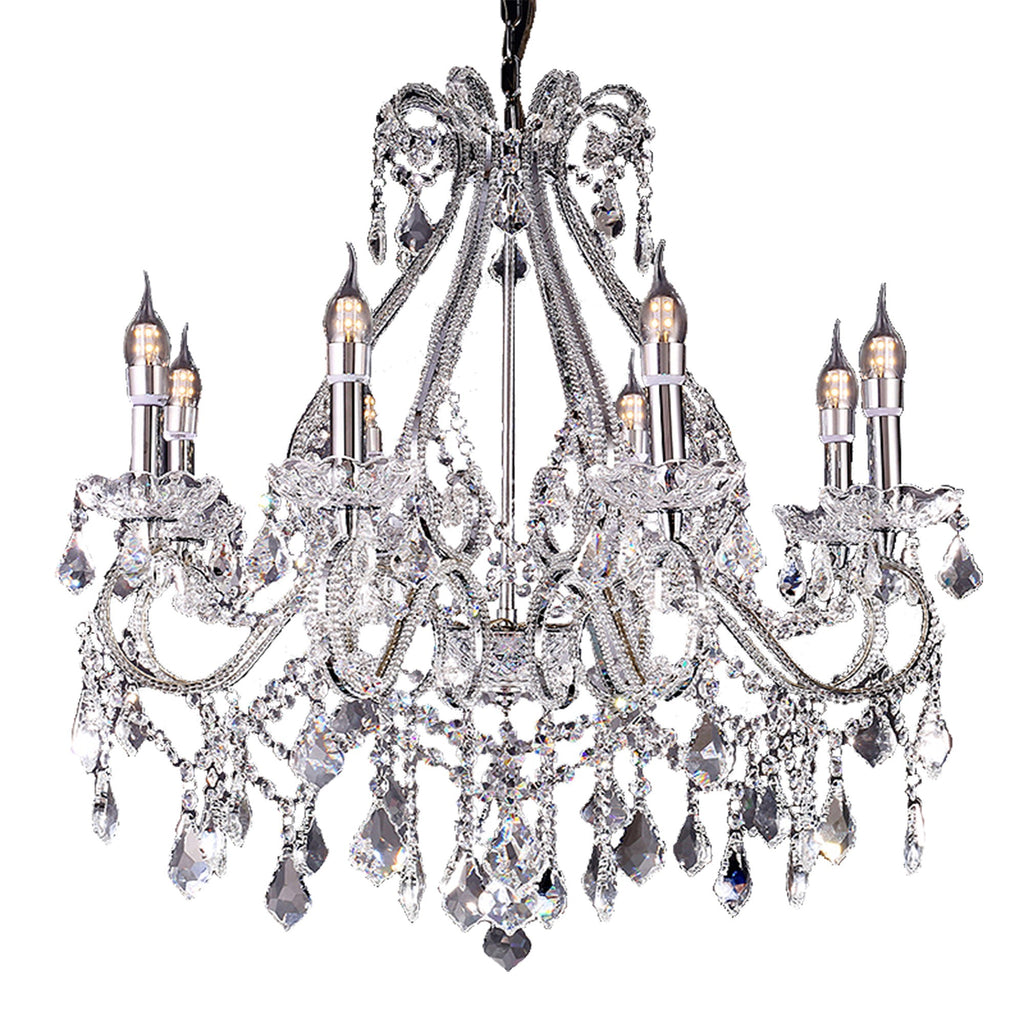 Eight-Light LED Ceiling Light showcasing its candle style by Homeroots