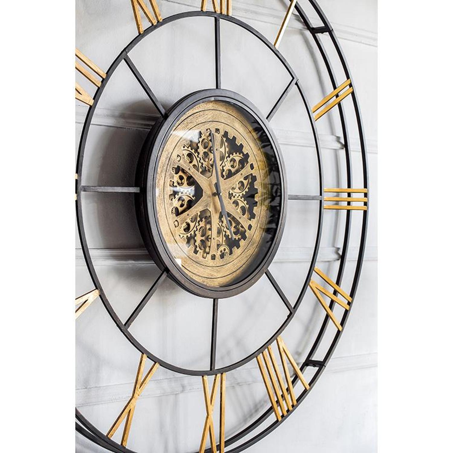 Elegant design of the Copper and Glass Analog Wall Clock on display