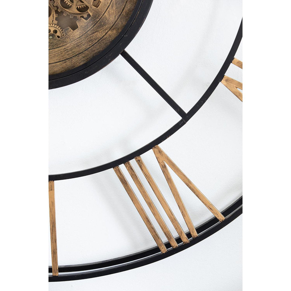 Impressive size comparison of the 56-Inch Wall Clock in a living room