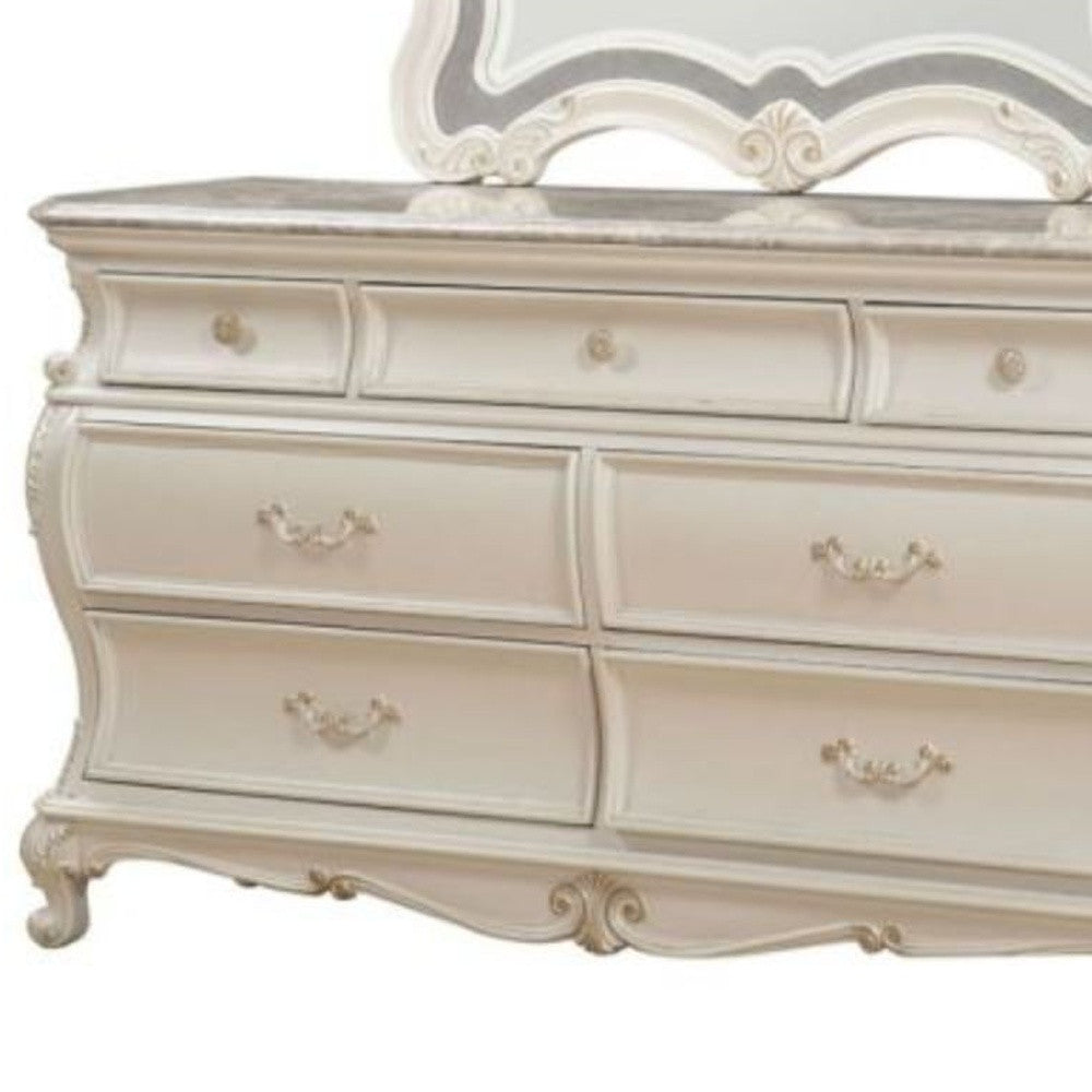 Lifestyle shot of 66-Inch Pearl Dresser in a stylish bedroom