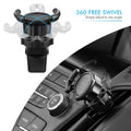 Front view of 360° Adjustable Air Vent Phone Holder by Fast Track USA