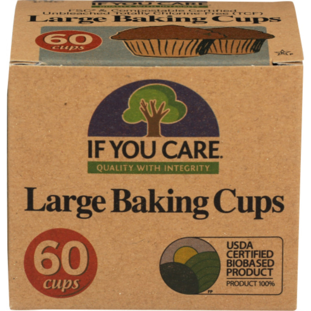 Close-up of Gobingya's 60 count Eco-Friendly Brown Baking Cups