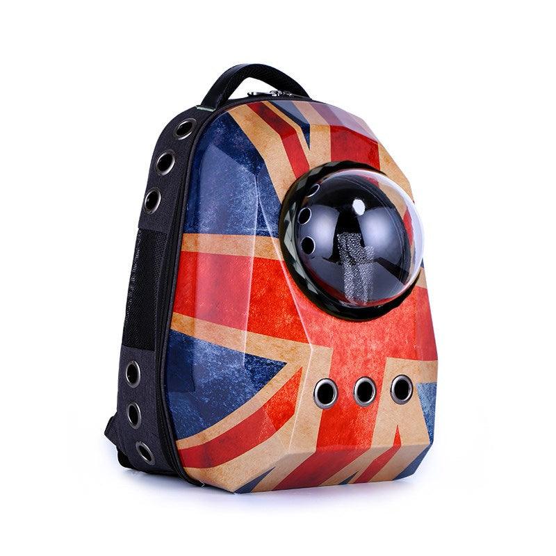 Wanderlust Pet Adventure Backpack with pet inside enjoying the view