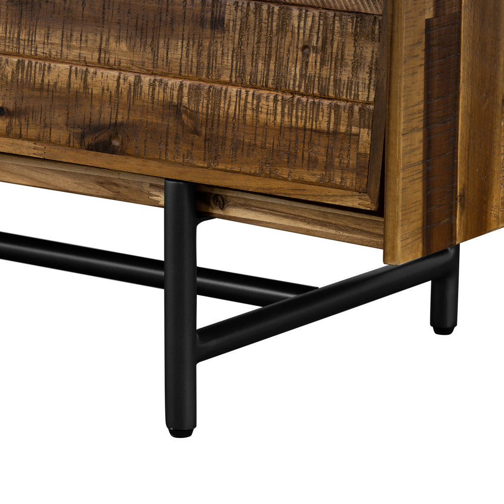 Stylish arrangement on the top surface of the 57" Solid Wood Double Dresser