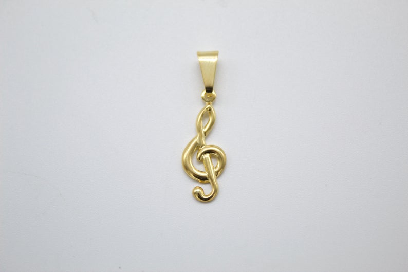 18K Gold Filled Musical Note