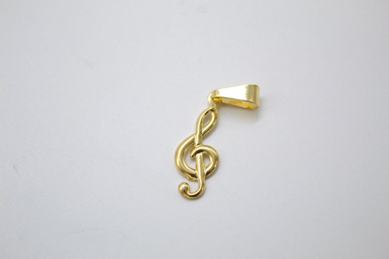 18K Gold Filled Musical Note