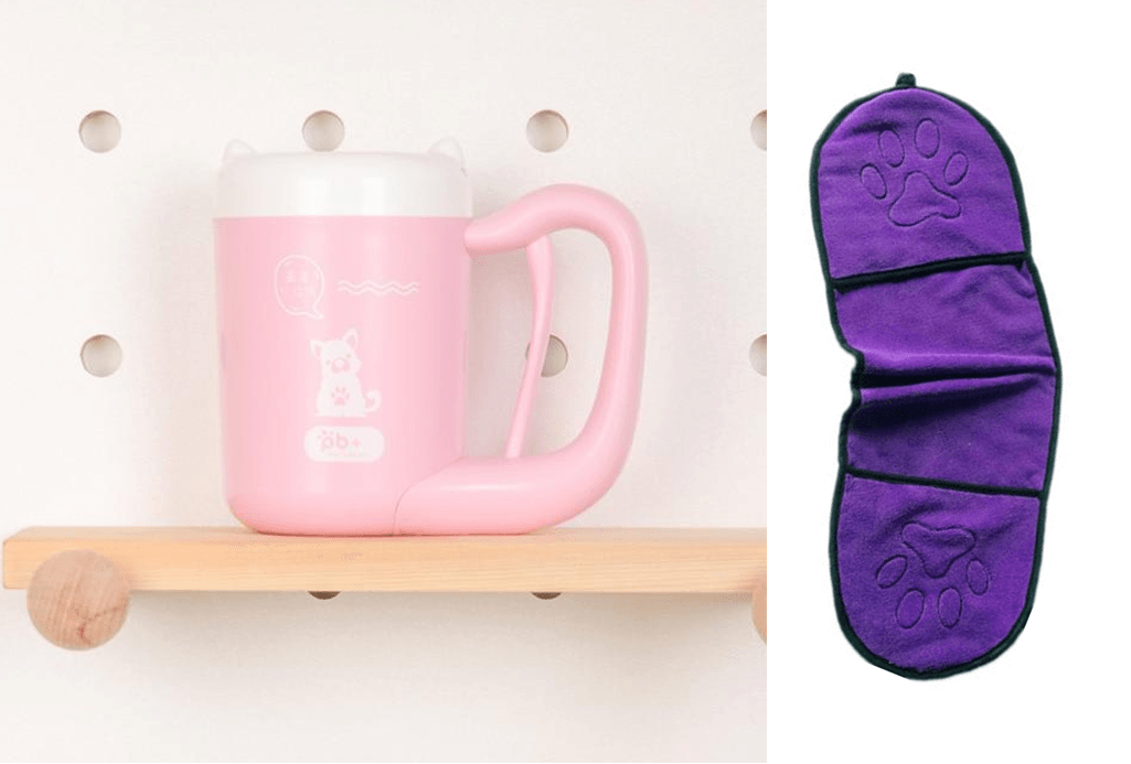 Side view of PawPerfect CleanPup showing soft bristles by Dog Hugs Cat