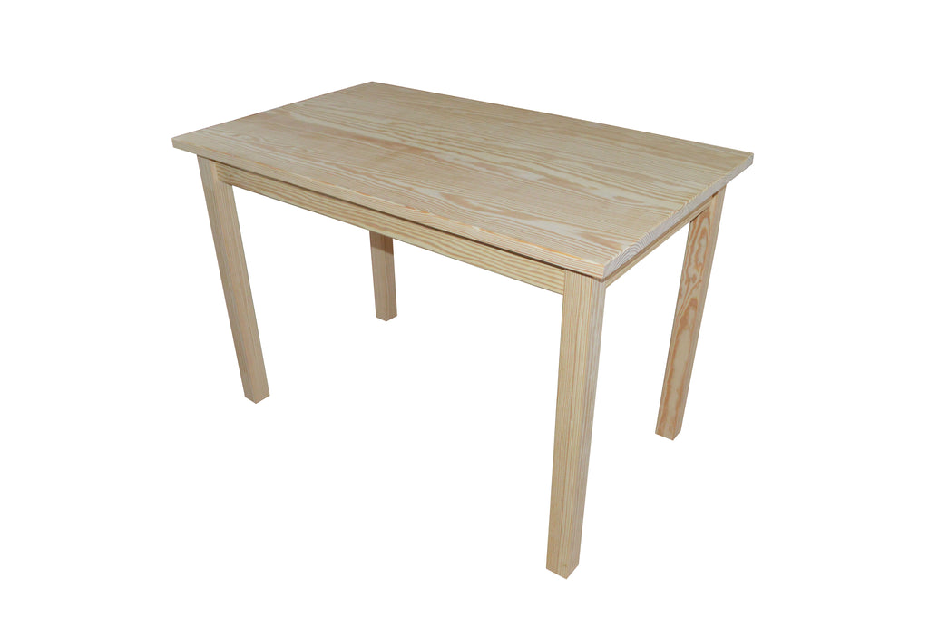 48" Natural Solid Wood Dining Table
