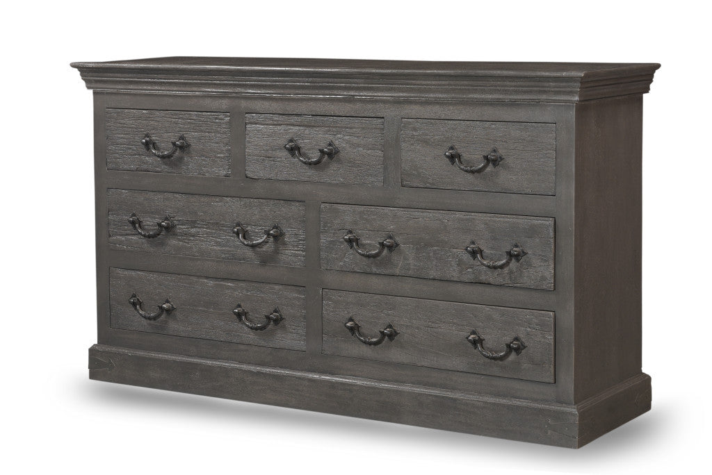 Side view showcasing the spacious drawers of the 64-Inch Dresser