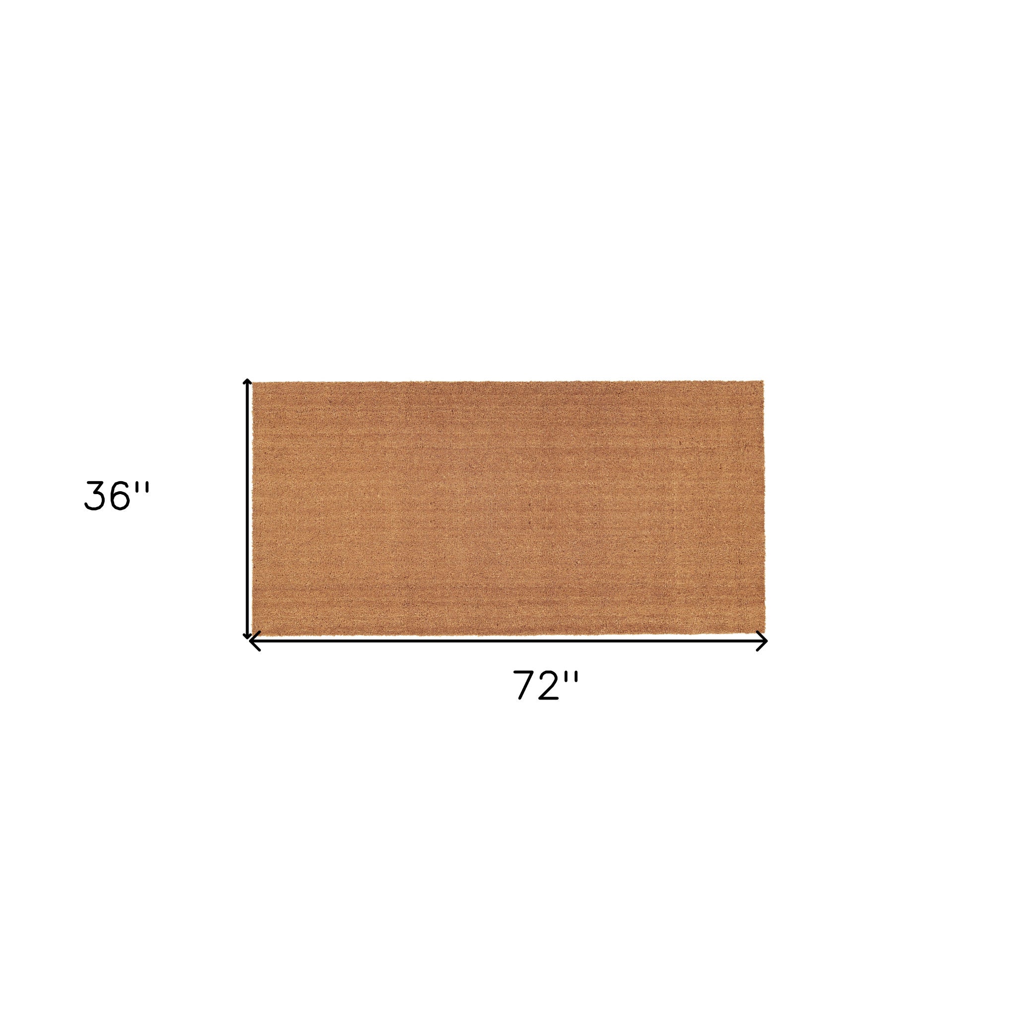 36" X 72" Natural Coir Outdoor Door Mat