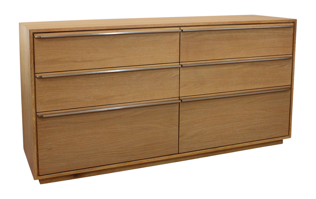 Lifestyle image of 72-Inch Solid Wood Double Dresser in modern bedroom