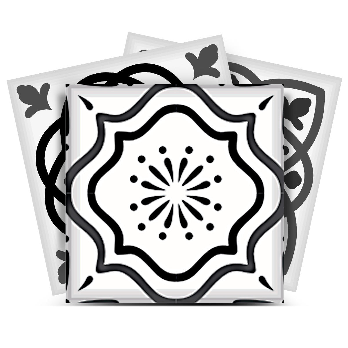 Front view of 12" Grey Mosaic Peel and Stick Tile by Homeroots