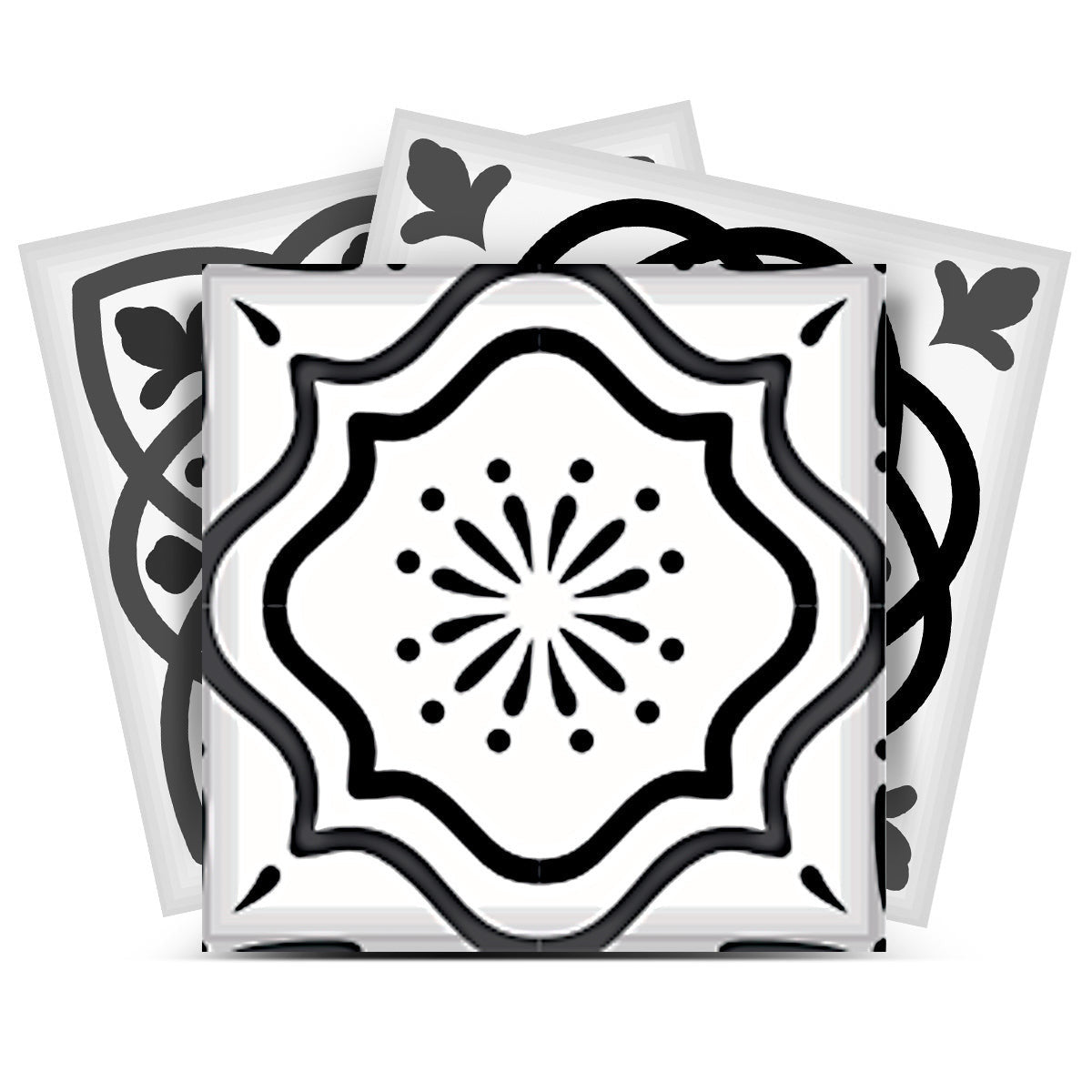 Installation of 12" Grey Mosaic Peel and Stick Tile in kitchen