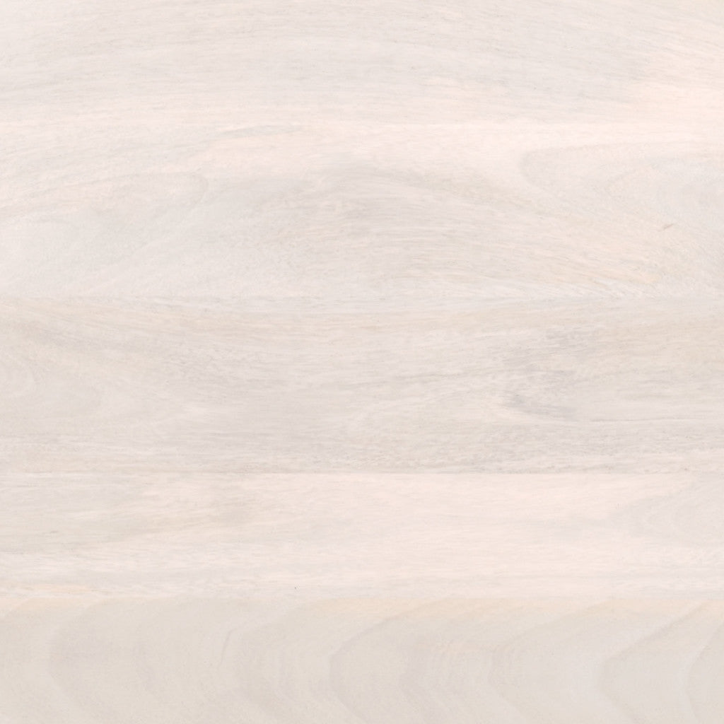 24" Natural Solid Wood Oval End Table