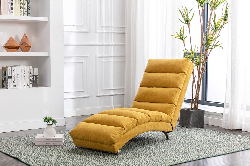 Linen Chaise Lounge Modern Message Chair