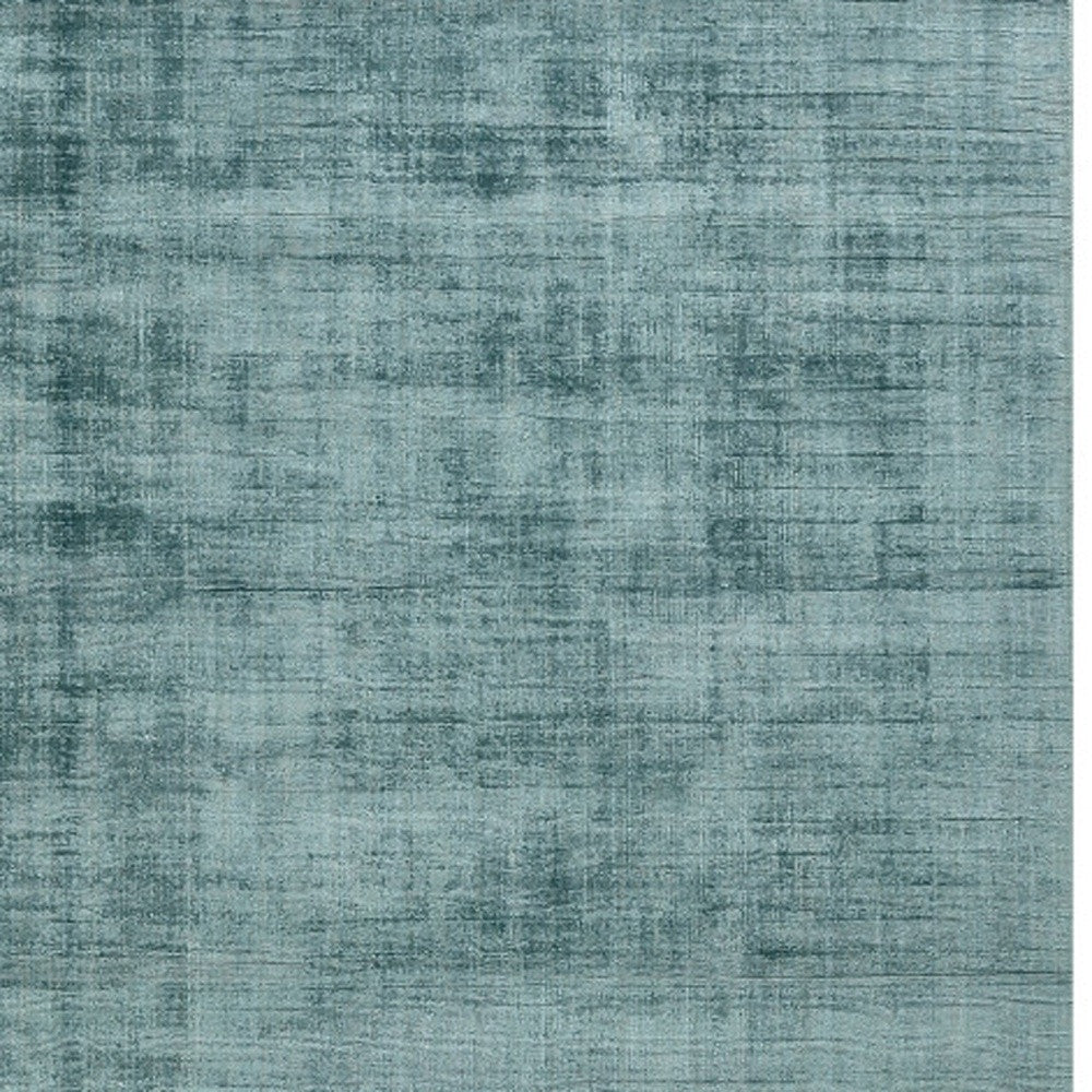 5' x 8' Sea Green and Light Blue Abstract Hand Woven Area Rug enhancing home decor by Homeroots