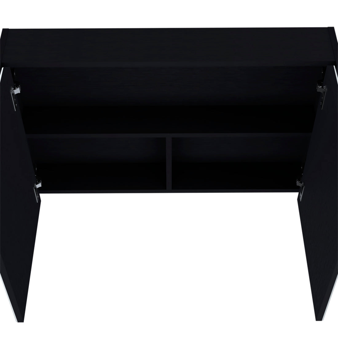 32" Black Wood Floating Bathroom Vanity