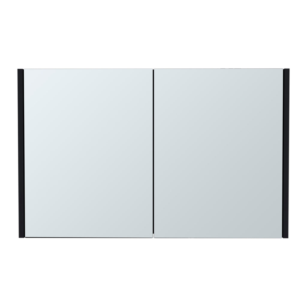 32" Black Wood Floating Bathroom Vanity