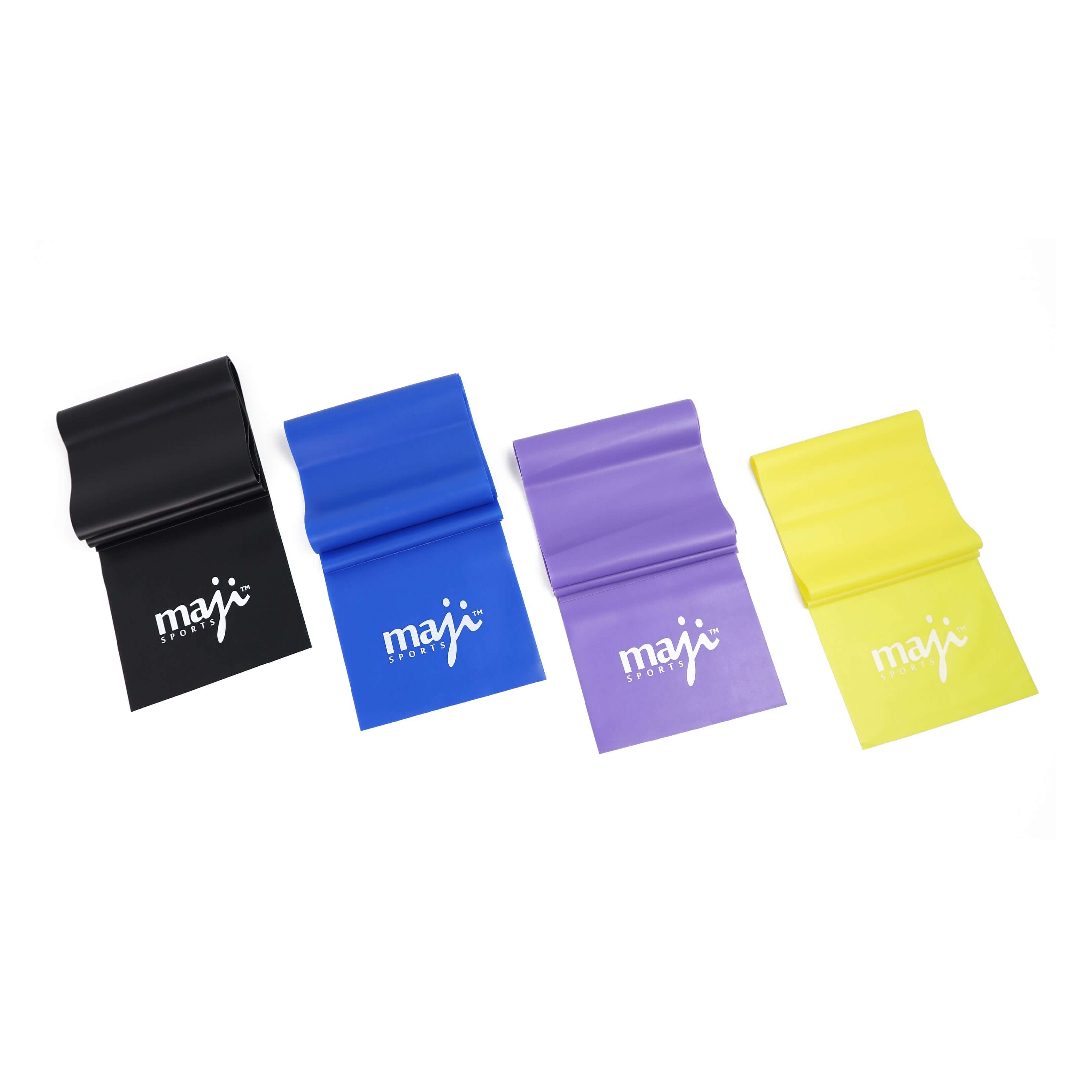 Maji Sports Adjustable Resistance Bands in various resistance levels