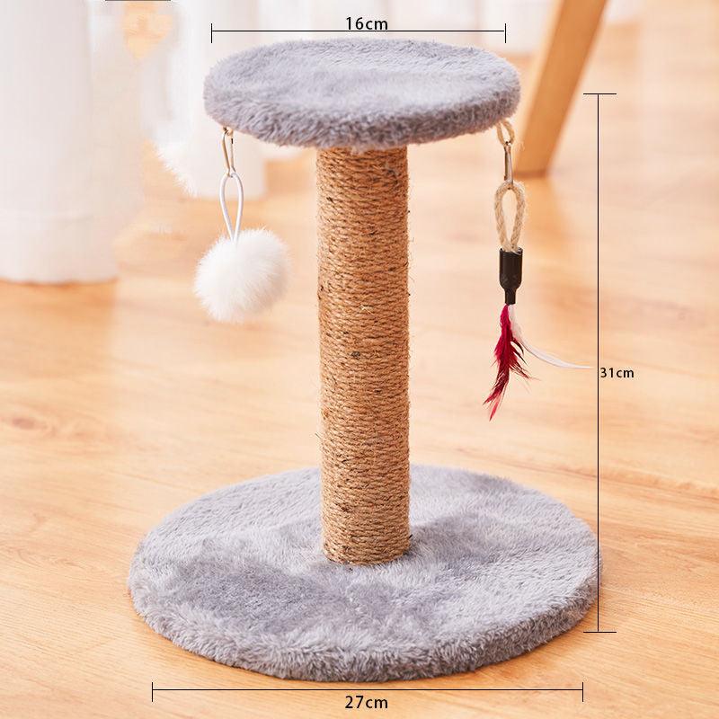 Cat enjoying the Durable Vertical Cat Scratcher by Dog Hugs Cat