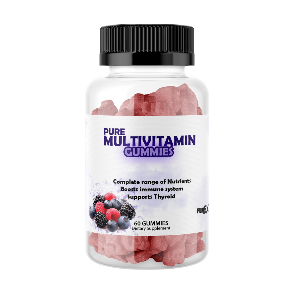 Lifestyle image of a person enjoying Purex Nutrition Multivitamin Gummies