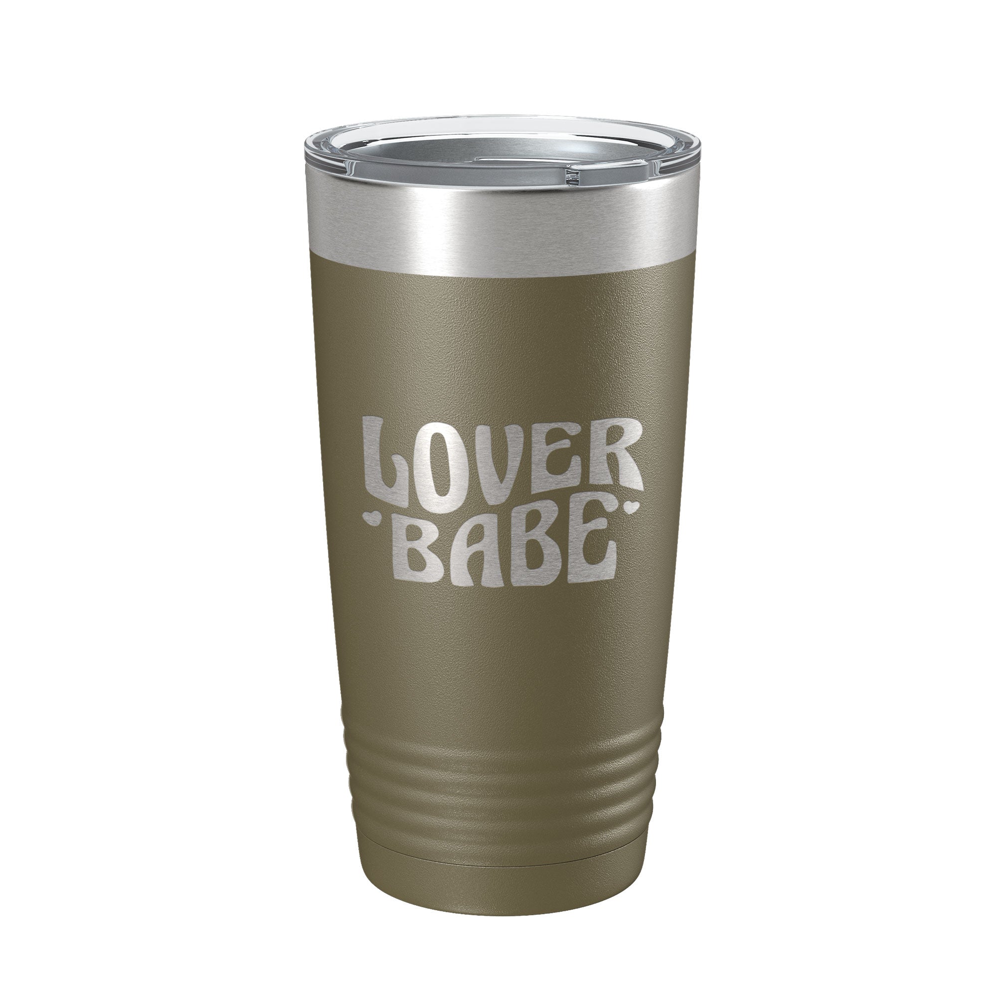 Lover Babe Tumbler with iced tea and lemon slices
