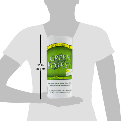 Green Forest White Paper Towels (30xROLLS)