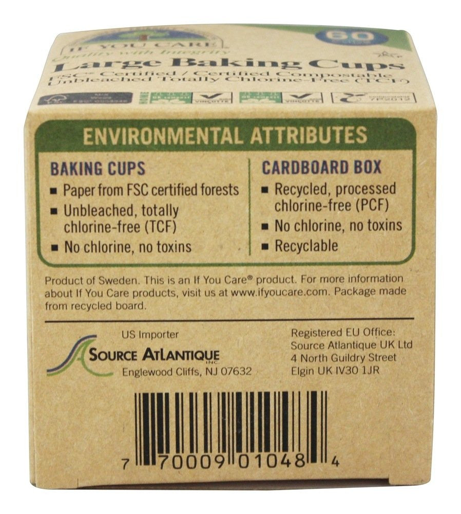 Eco-Friendly 2.5-Inch Brown Baking Cups by Gobingya displayed in a kitchen setting