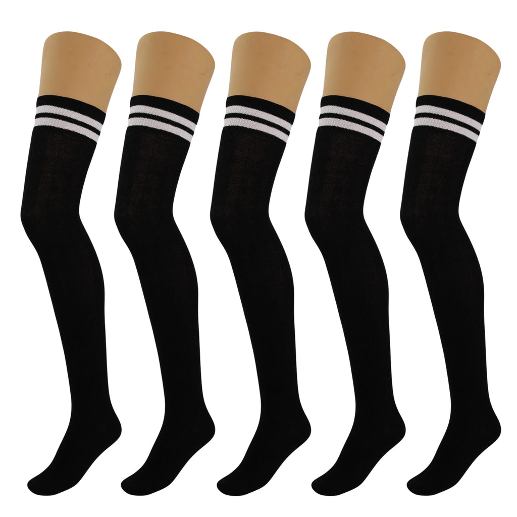 Back view of Women's Over-the-Knee Socks showing perfect fit