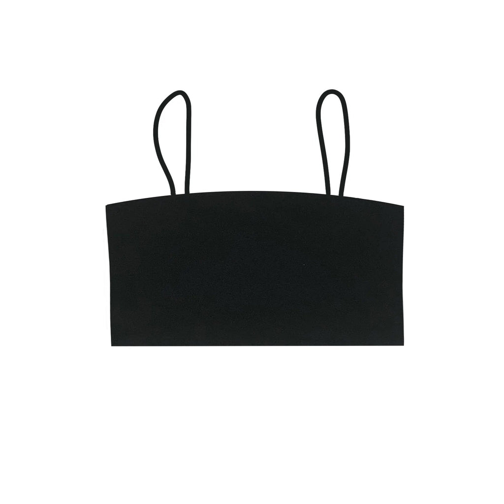 Stylish Women's Cropped Bralette Tank displayed on a hanger with accessories