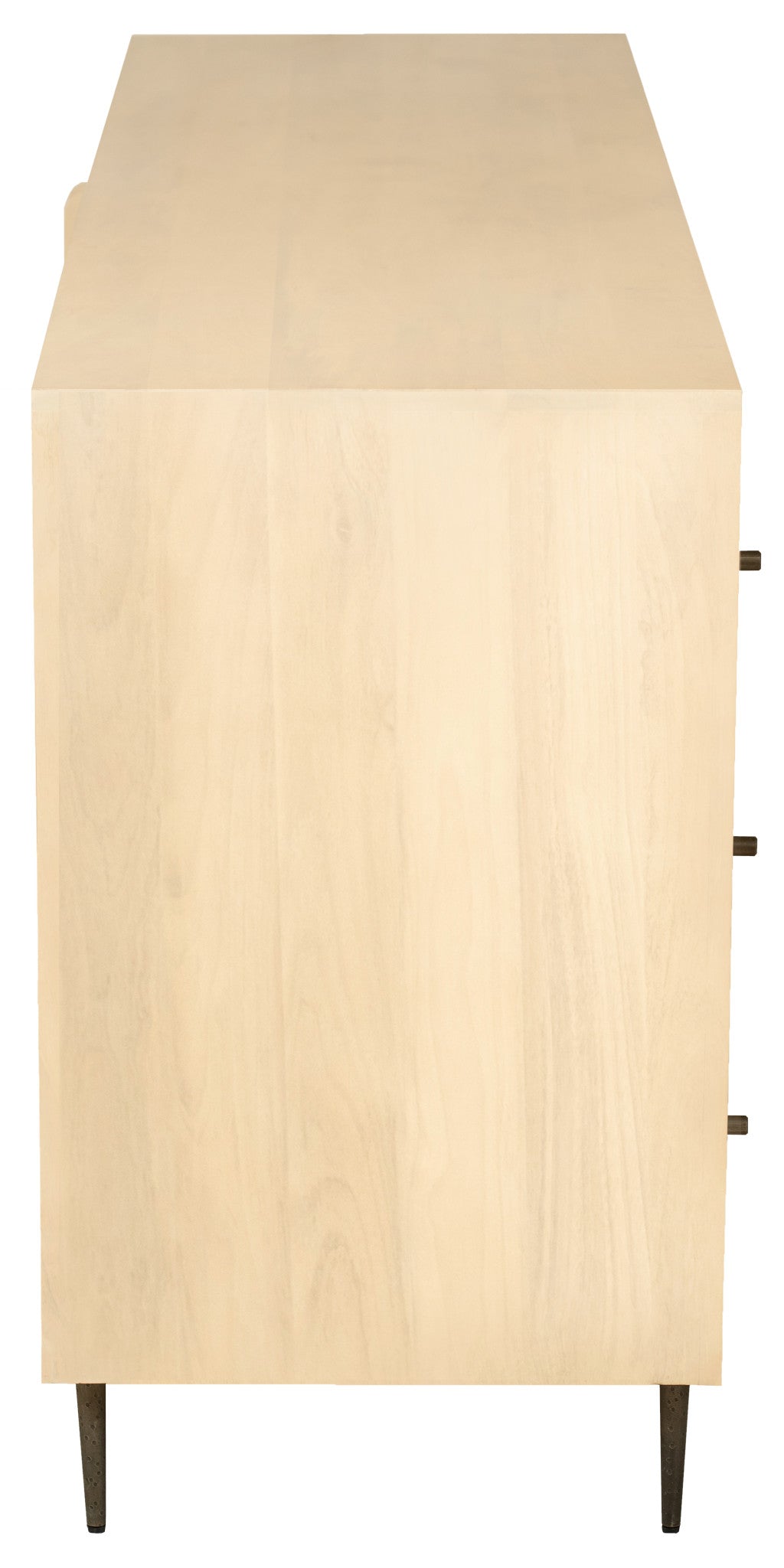 Room setting featuring 68" Solid Wood Dresser in a modern bedroom