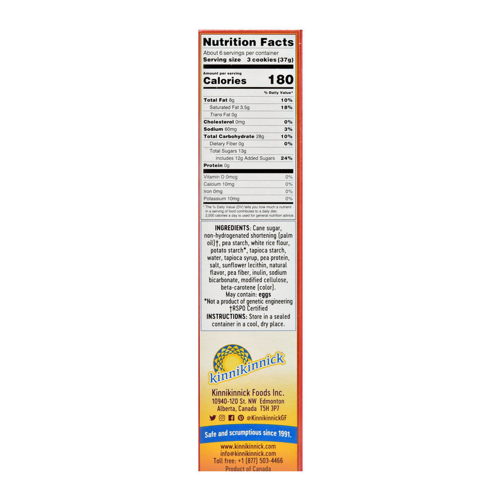 Kinnikinnick Foods Itoos Van Creme Cookie (6x8OZ )