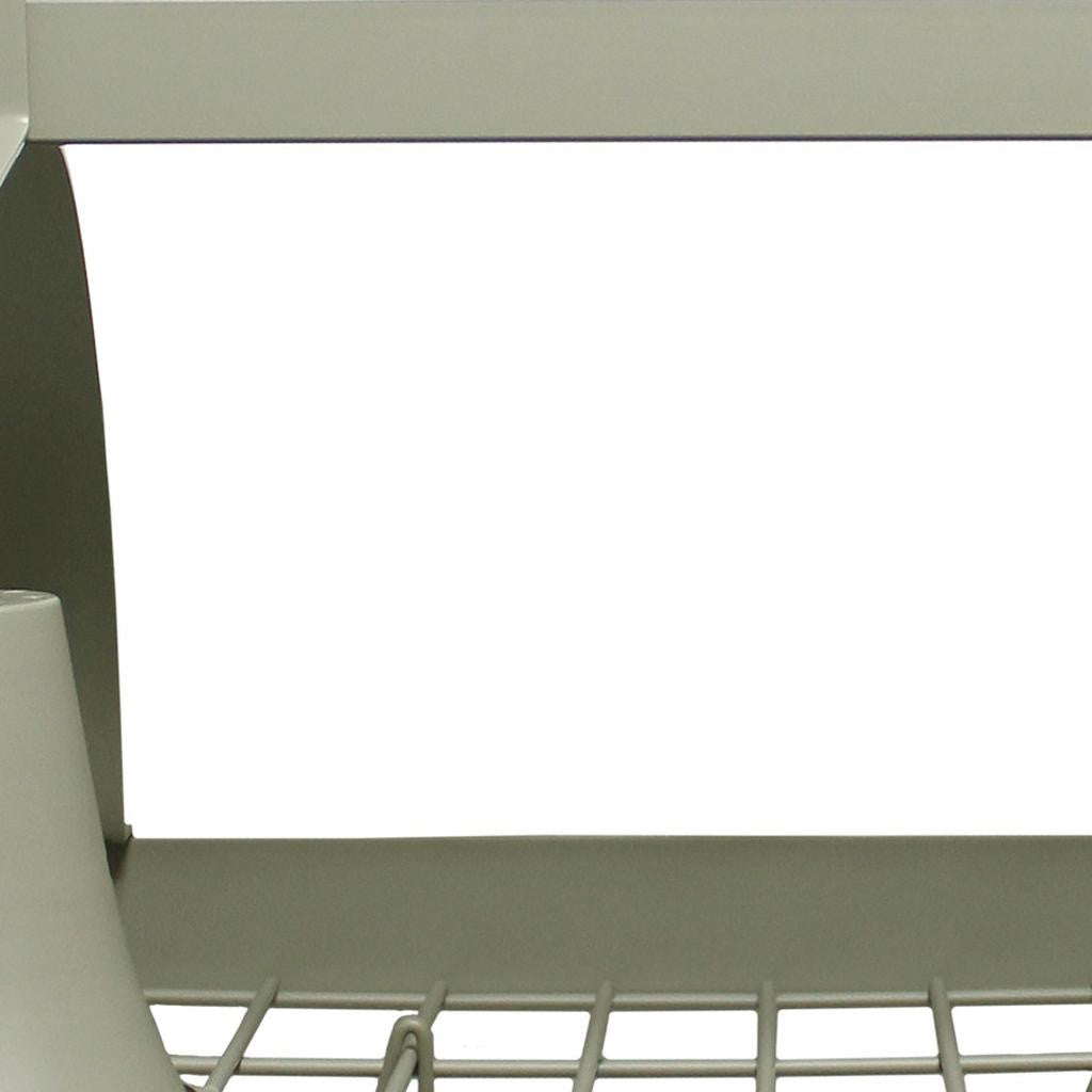 Slate Gray Kitchen Island Two Light Metal Ceiling Light