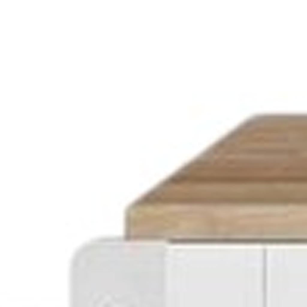 Storage compartments of the 50-Inch White Kitchen Island by Homeroots